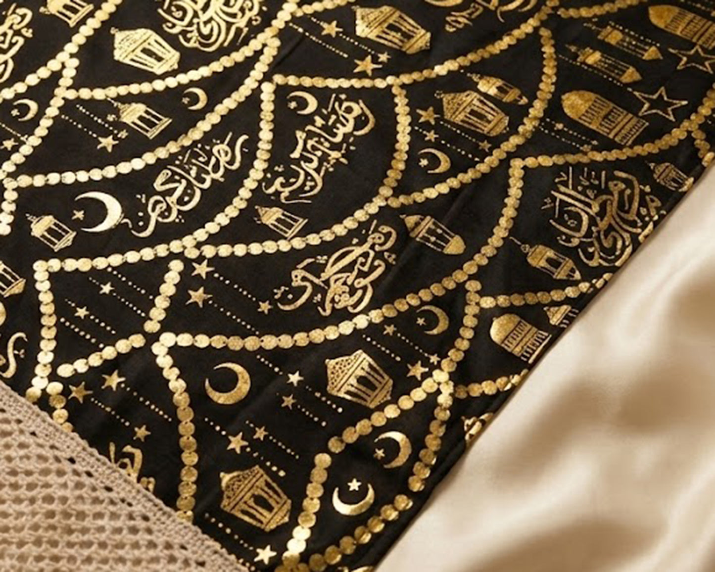 رانر مع 2 كفر كوشن بيج اسود