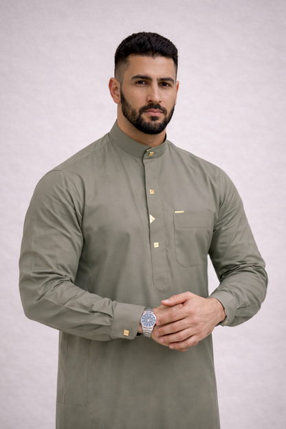 ثوب زاد الرساله (كاكي)