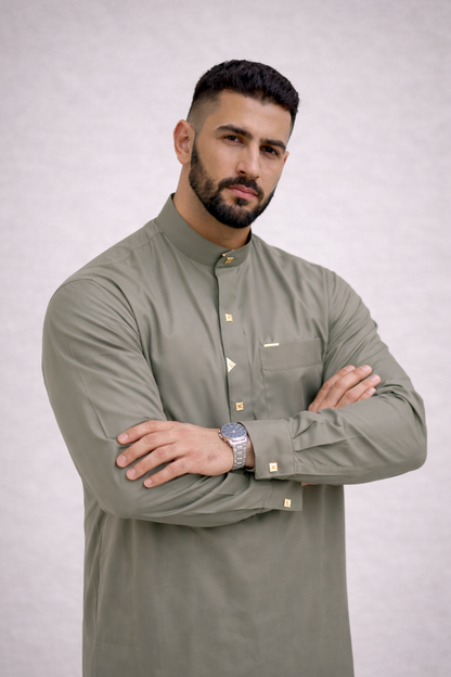 ثوب زاد الرساله (كاكي)