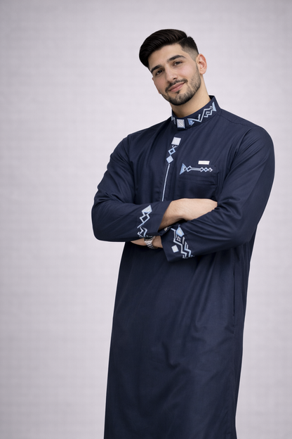 ثوب زاد الاسلامى (كحلي)