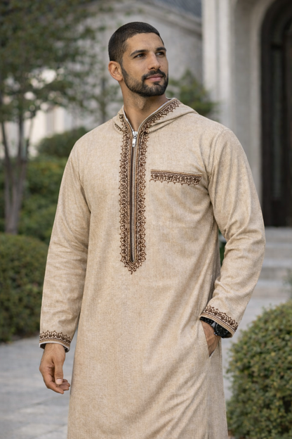 ثوب زاد المغربى (بيج)